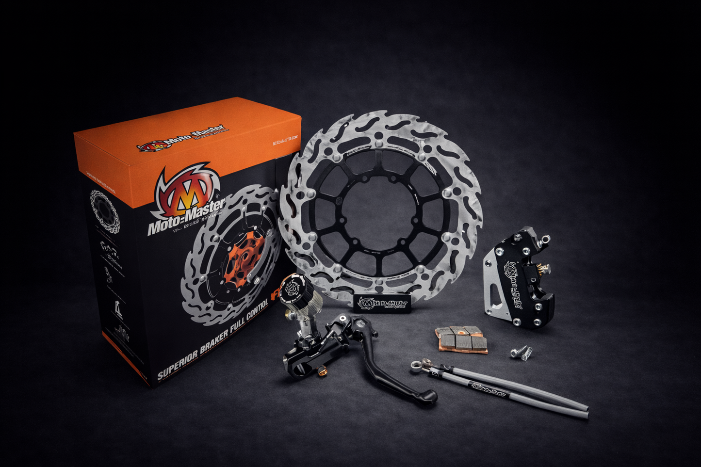 MOTO MASTER SUPERMOTO Racing Kit KTM / HUSQVARNA (SCHWARZ)