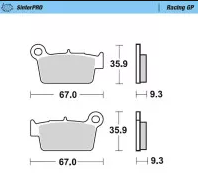 Motomaster Bremsbelag SinterPRO RacingGP hinten